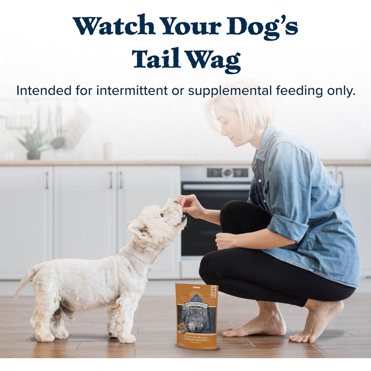 Wilderness Trail Treats High Protein Grain Free Dog Biscuits Crunchy Dog Treats, Turkey Recipe, 24-Oz Bag