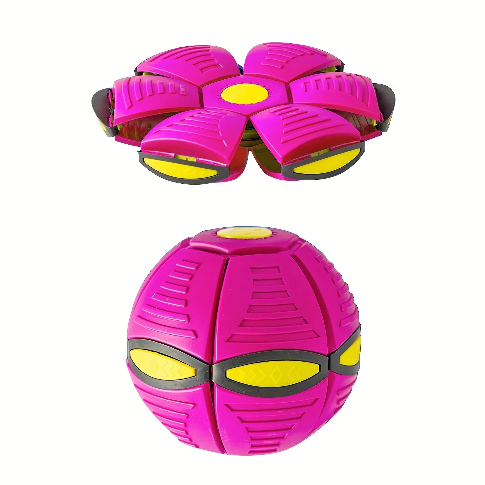 Flying Saucer Bouncing Ball Is a Durable, Elastic and Fun Dog Pet Toy Suitable for Outdoor Activities and Exercise
